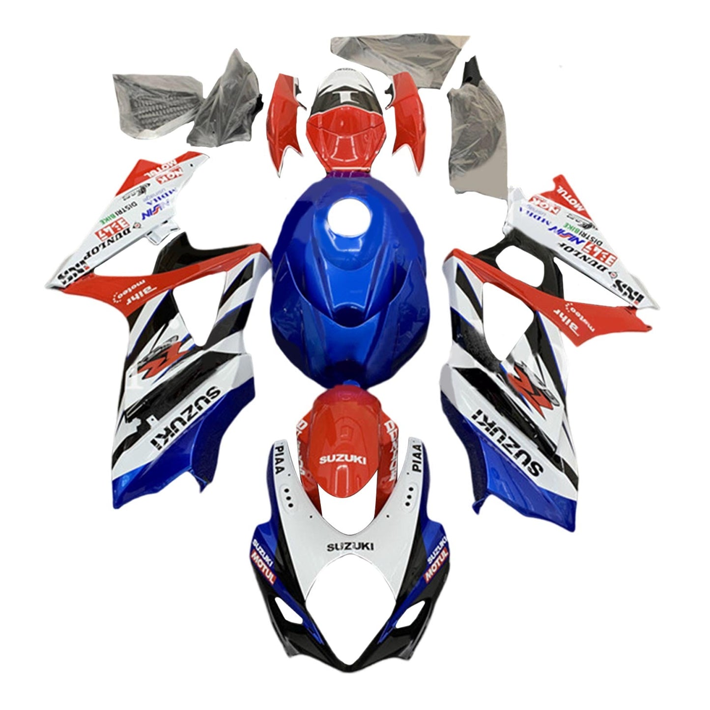 2007-2008 Suzuki GSXR1000 K7 Fairing Kit Bodywork Plastic ABS