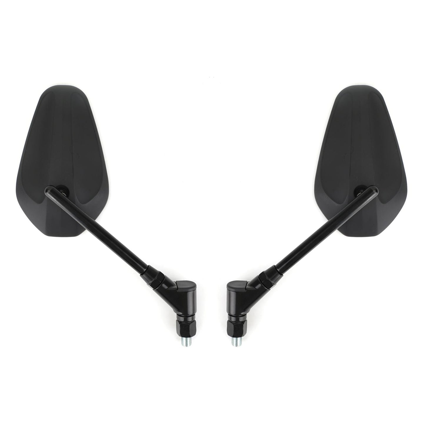 UNIVERSAL Pair M10 Rearview Mirrors for Motorcycle Custom Cruiser Cafe Racer