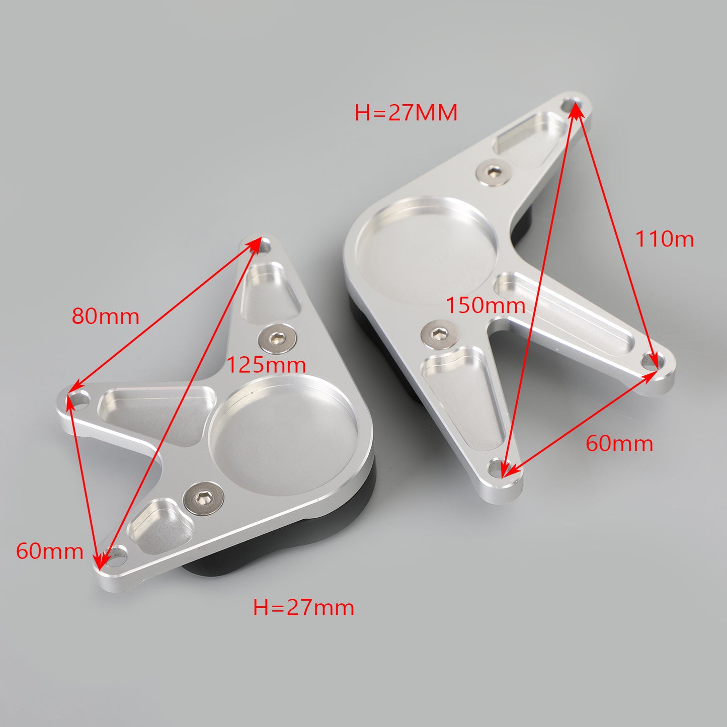 Nicecnc Engine Stator Slider Crash Pad Protector Guard For Honda Cbr1000Rr 08-17 Silver