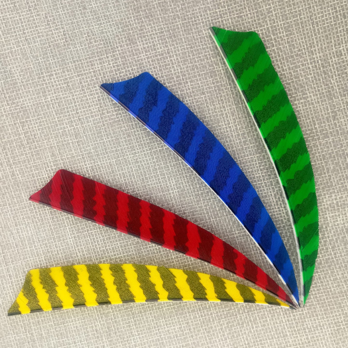 50x 4" 5" Archery Arrow Feathers Turkey Nature Fletches Fletching Bow Striped