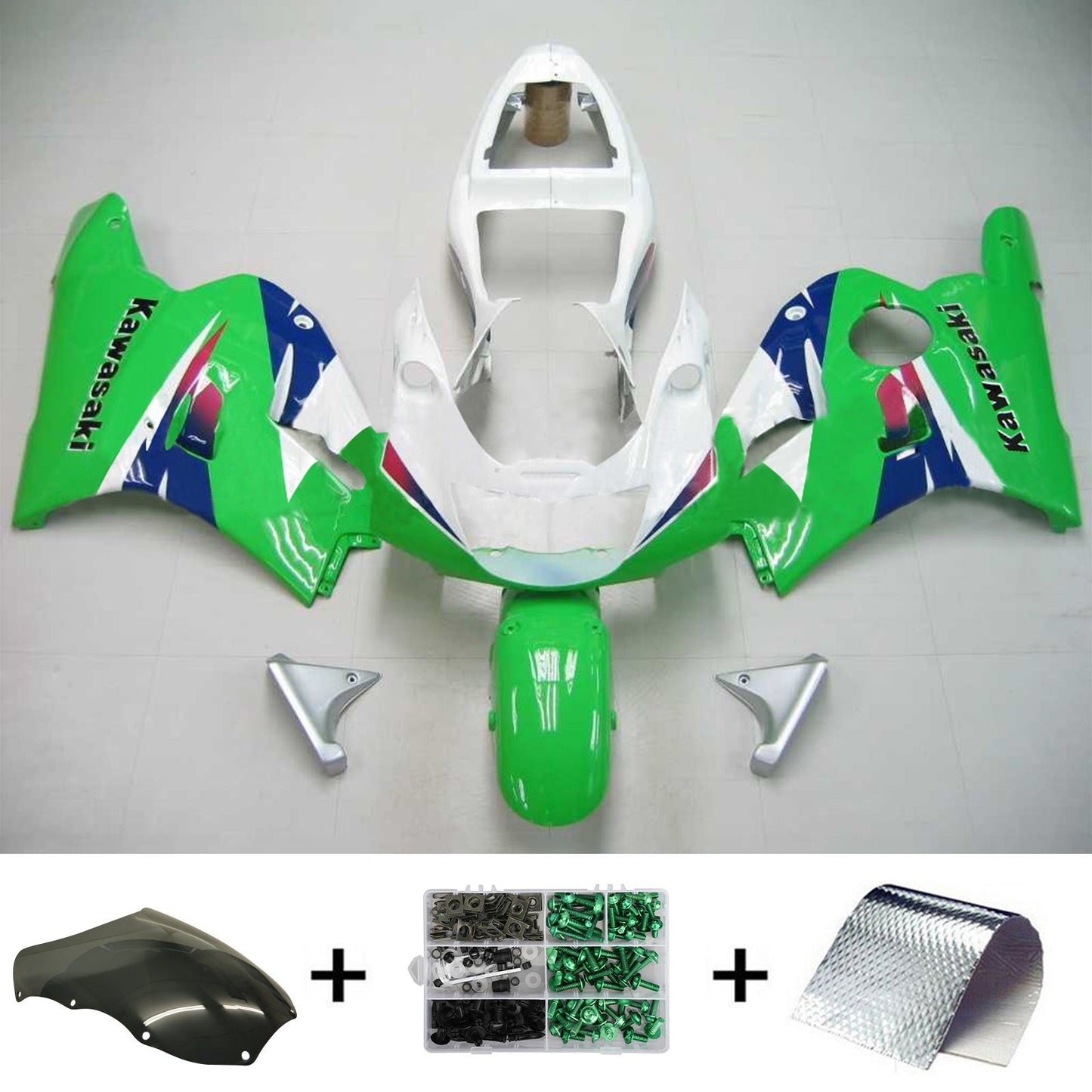 1992-1996 Kawasaki ZXR400 Amotopart Injection Fairing Kit Bodywork Plastic ABS #102