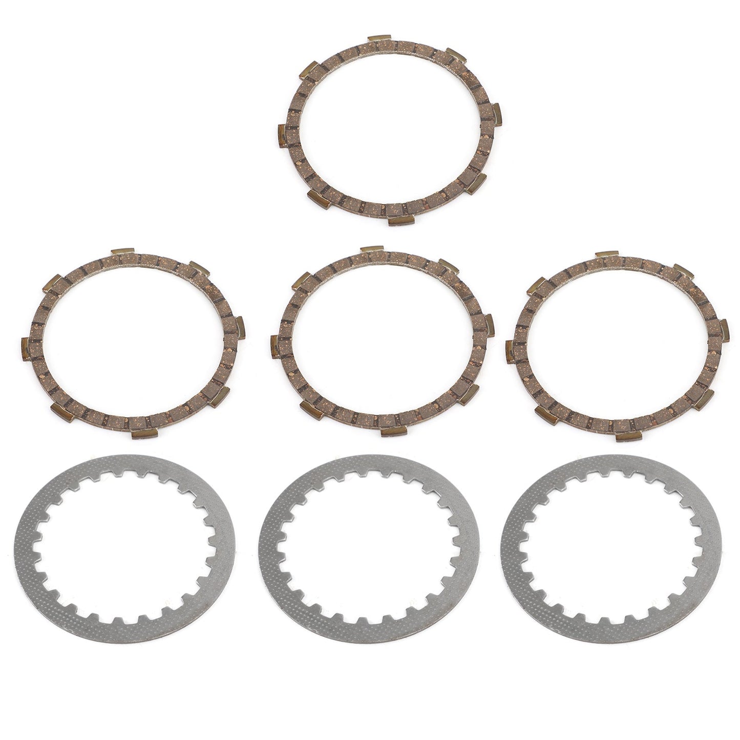 Clutch Plate Kit - Friction & Steel PlatesFor Yamaha YB100 1987 L5 L5T L5TA 69-70 DX100 1985