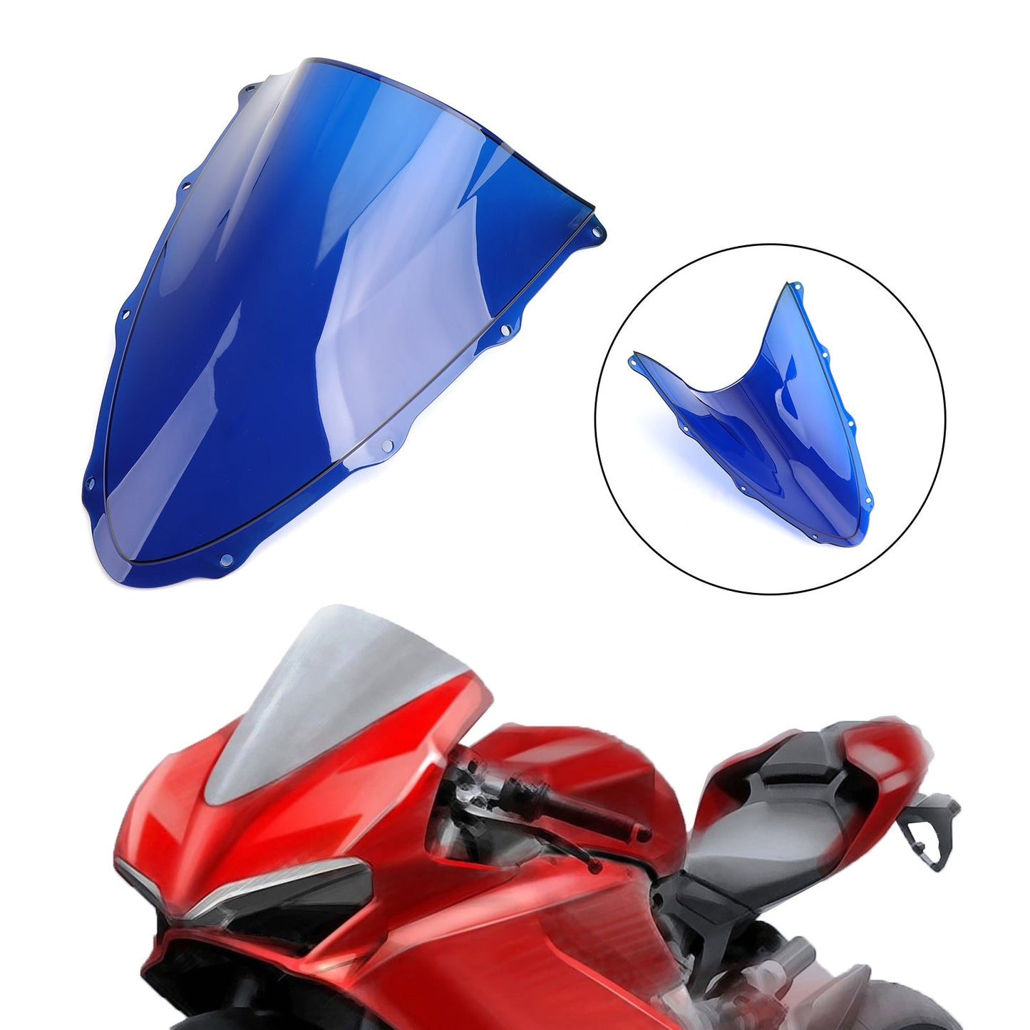 ABS Plastic Motorcycle Windshield WindScreen for Ducati 1299 2015-2020