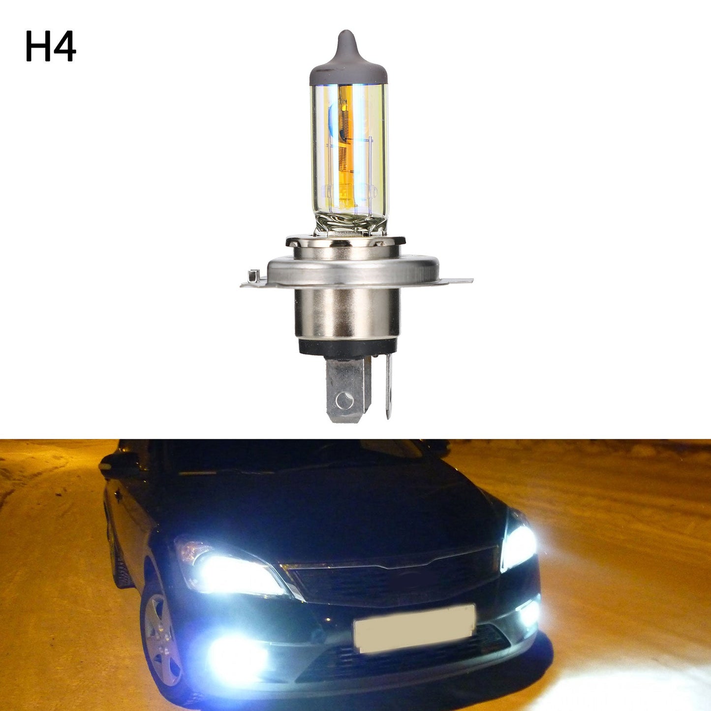 For GE General Lighting Halogen Headlight 70440/1HU H4 12V60/55W P43T