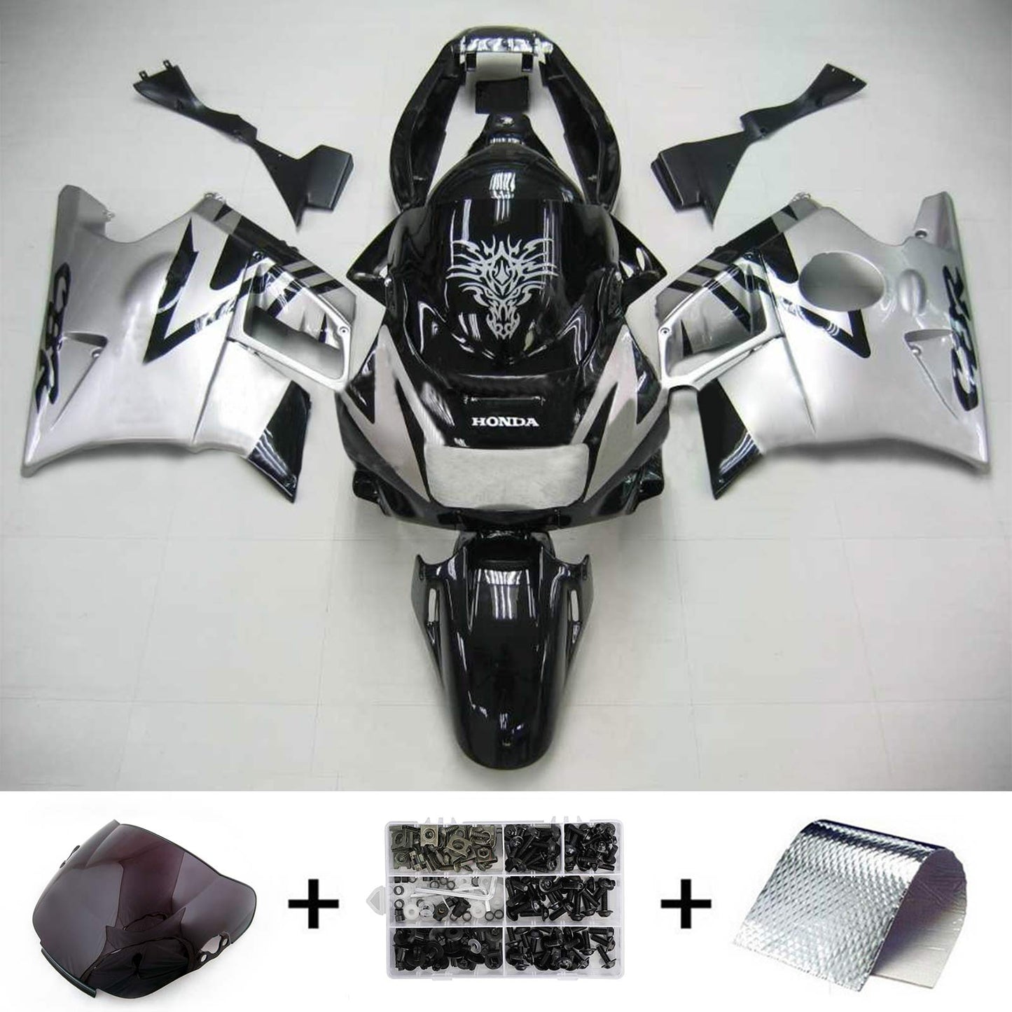 1991-1994 Honda CBR600 F2 Amotopart Injection Fairing Kit Bodywork Plastic ABS #101