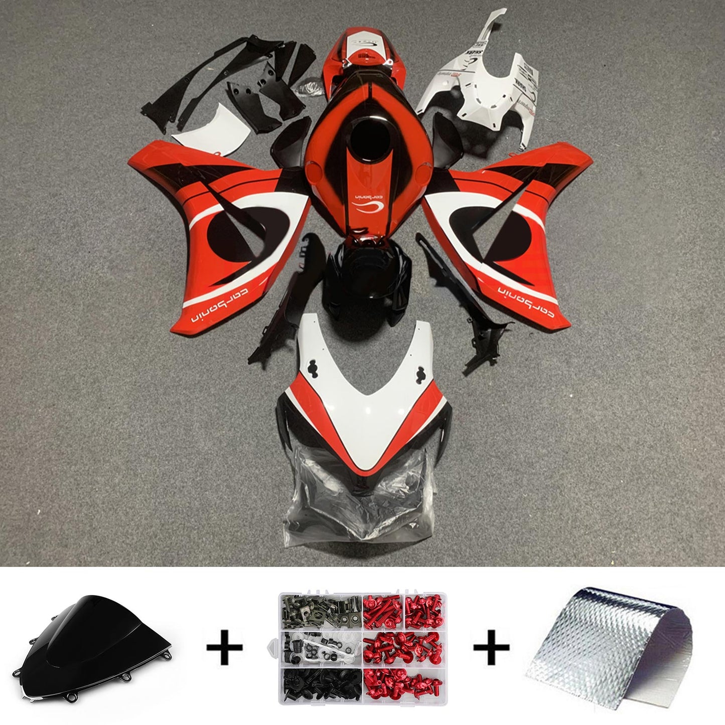 2008-2011 Honda CBR1000RR Injection Fairing Kit Bodywork Plastic ABS#202