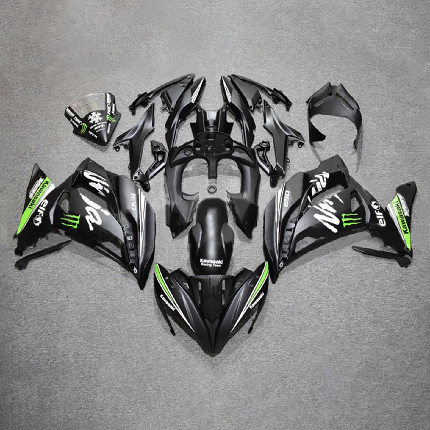 2017-2019 Kawasaki ER6F/Ninja650R Injection Fairing Kit Bodywork Plastic ABS#108