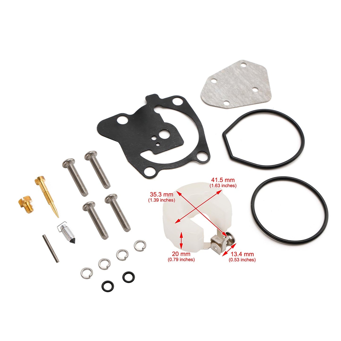Carburetor Carb Rebuild Kit fit for Yamaha 2 Stroke 40HP E40X Outboard Motor