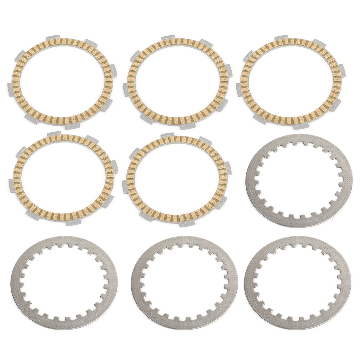 Clutch Plate Kit - Friction & Steel Plates For Honda CR80 CR85R CR85RB CB100 N CB125 CLR125 City Fly SL100 SL125 CL125