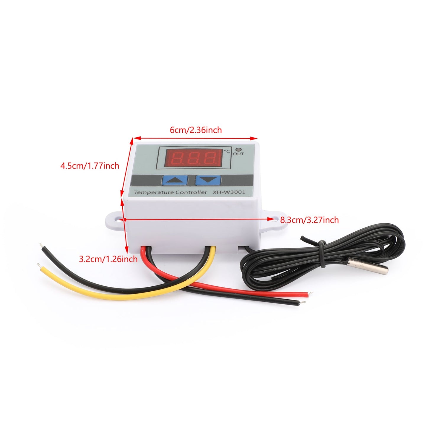 DC 12V Digital LED Temperature Controller Thermostat XH-W3001 Switch Probe
