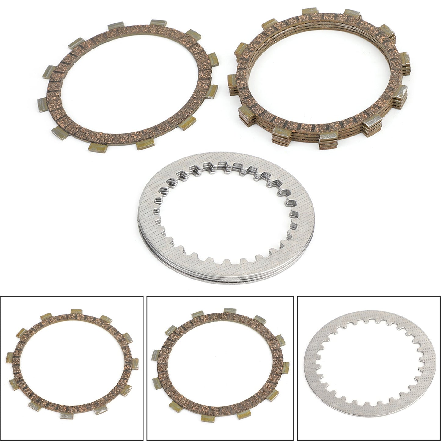 Clutch Plate Kit - Friction & Steel Plates For Yamaha SRV250 Renaissa XV125S Virago 125 XV240 Virago 240 XV250 Route 66 XV250 V-Star Virago XVS125 XVS250 Drag Star