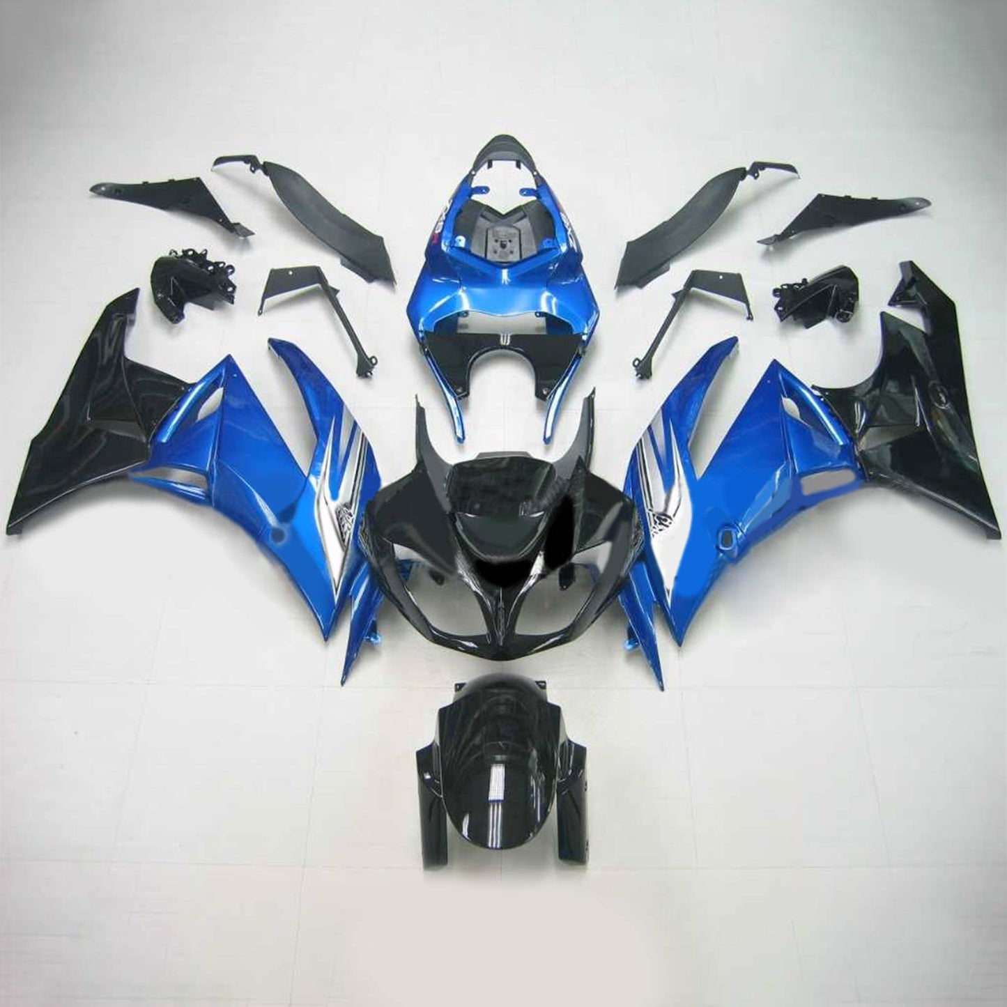 2009-2012 Kawasaki ZX6R 636 Amotopart Injection Fairing Kit Bodywork Plastic ABS #106