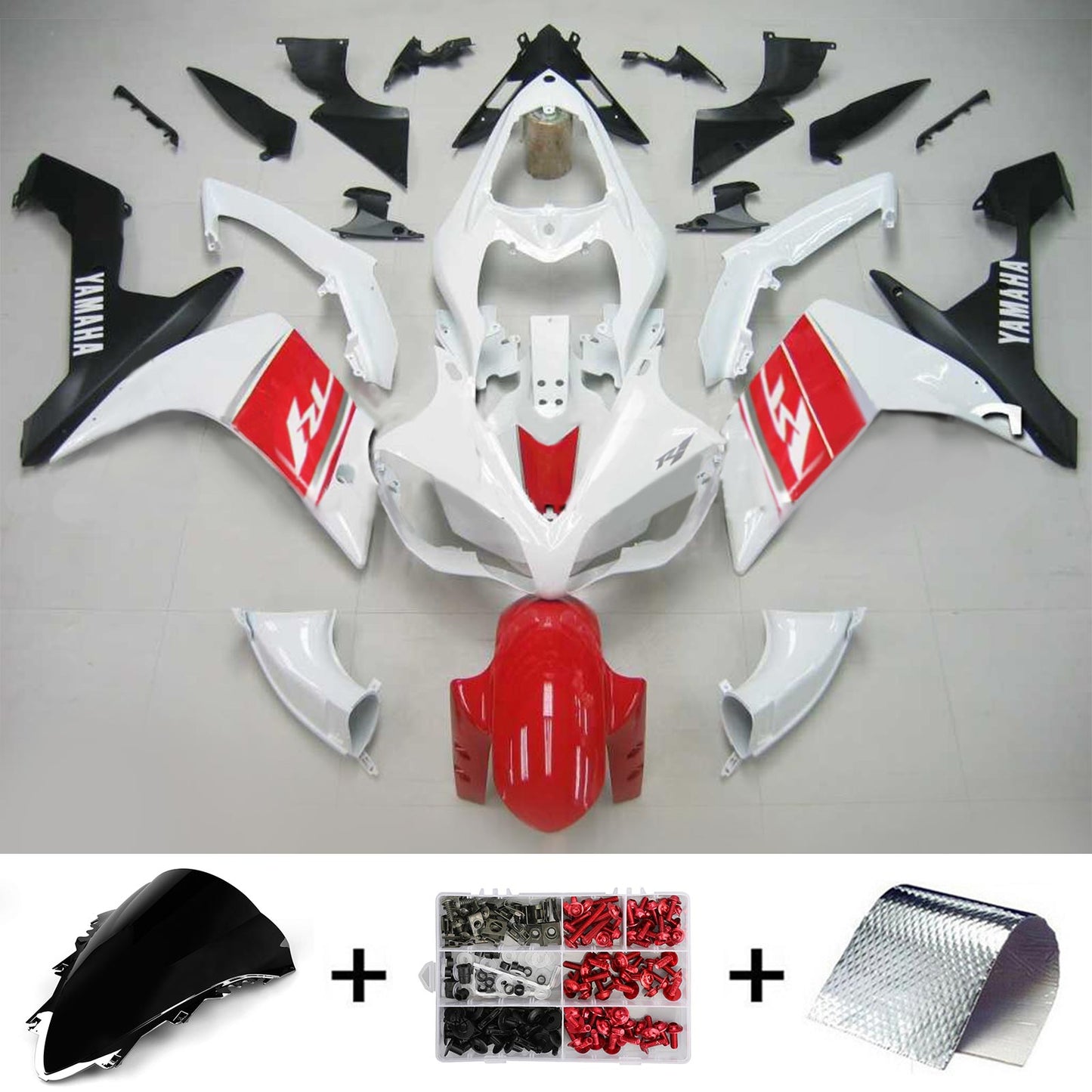 2007-2008 Yamaha YZF 1000 R1 Injection Fairing Kit Bodywork Plastic ABS #104