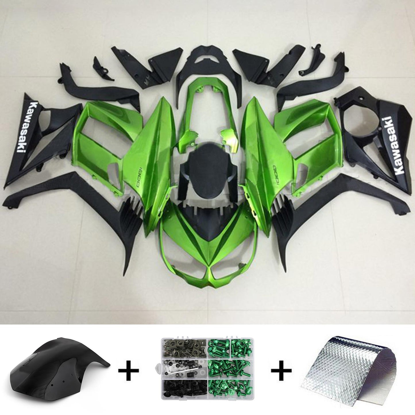 2010-2015 Kawasaki Z1000SX Injection Fairing Kit Bodywork Plastic ABS#108