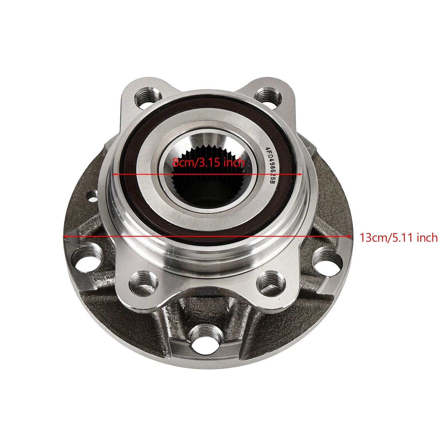 2005-2008 Audi A6 C6 4F2 4F5 2.4 3.2 Front Wheel Bearing Hub 4F0498625B 4D0407613E Fedex Express