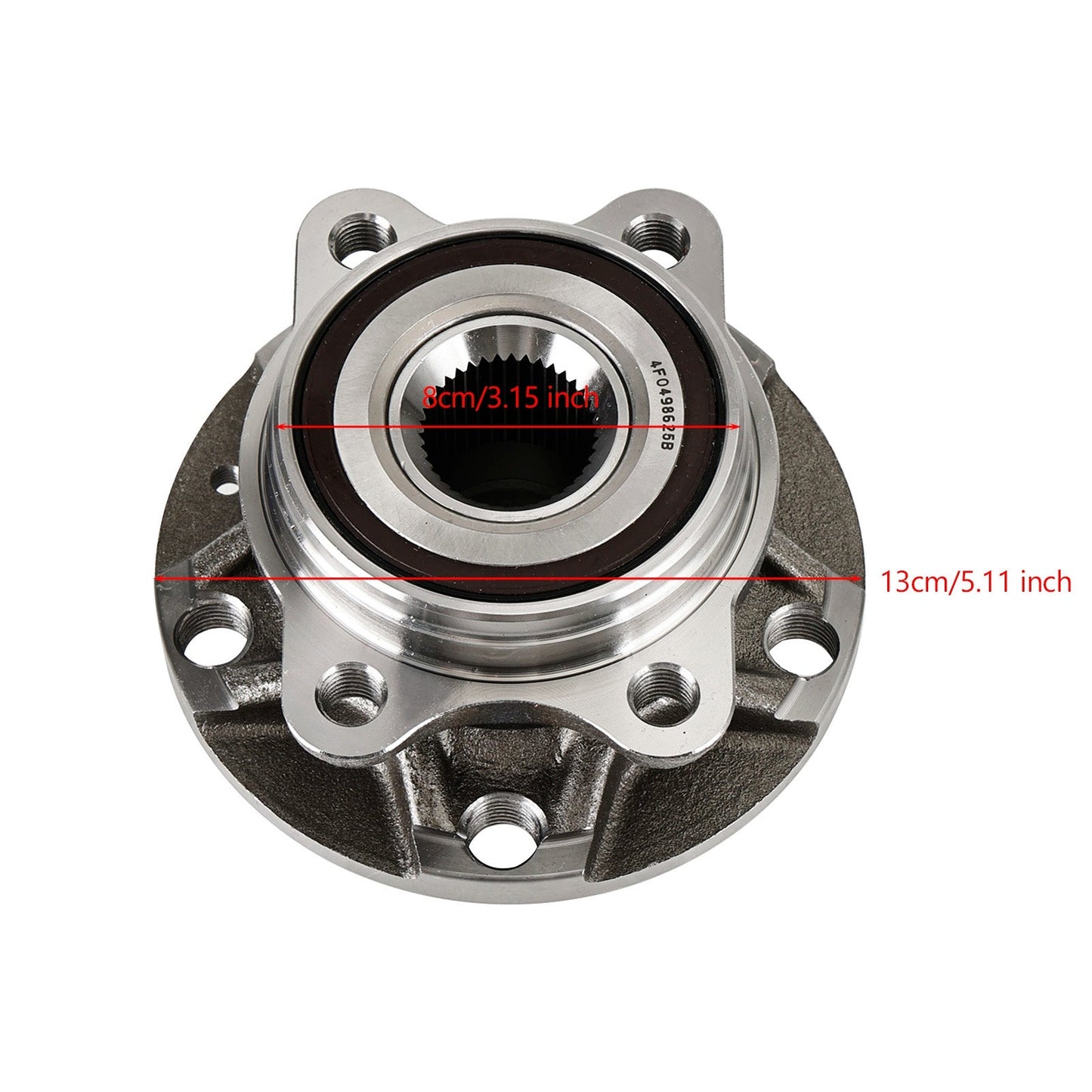 Audi A6 C6 4F2 2004-2008 2.4 Saloon Front Wheel Bearing Hub 4F0498625B Fedex Express