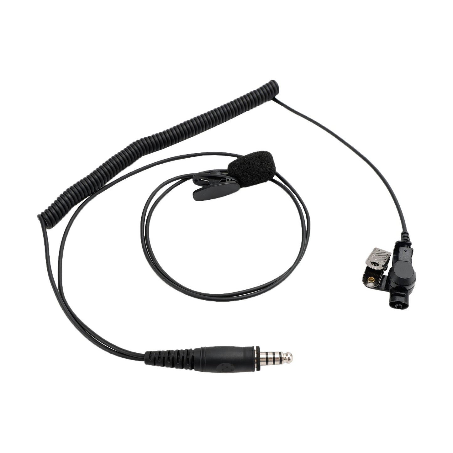 For STP8000 STP8030 STP8035 6-Pin PTT 7.1-A3 Transparent Tube Headset with Mic