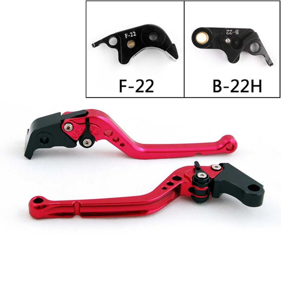 Long Brake & Clutch Lever For BMW S1000RR 15-2018 S1000R 15-2018 (F-22/B-22H) BK