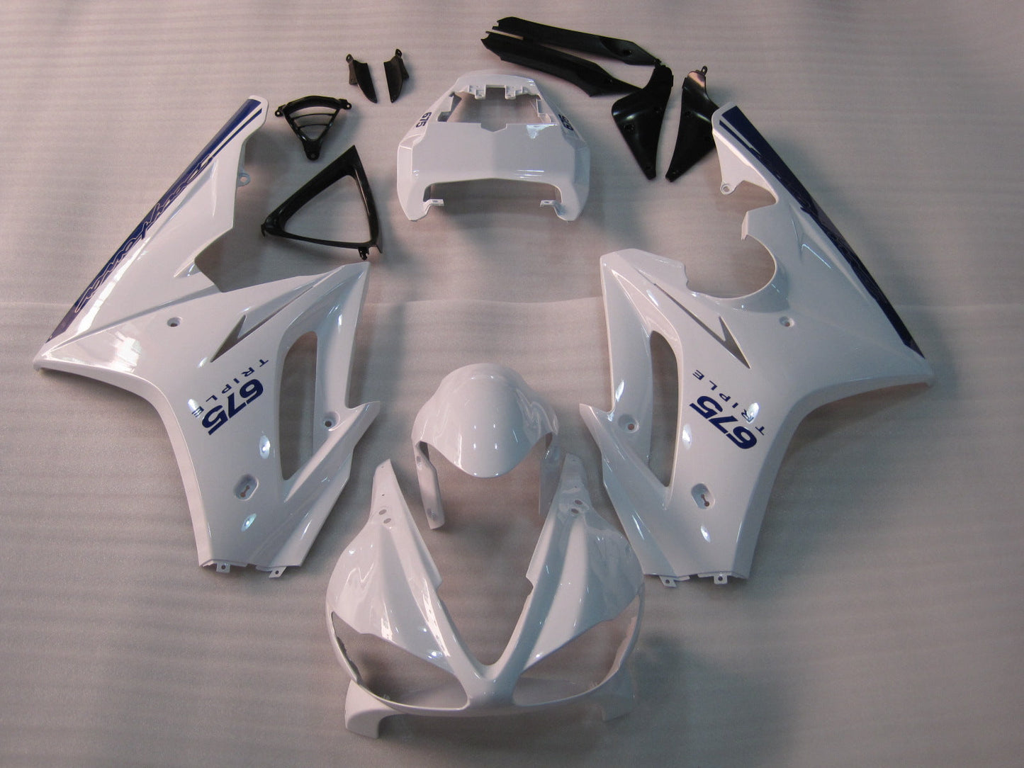 Fit For Triumph Daytona 675 2009-2012 White Blue Bodywork Fairing ABS Injection Molding