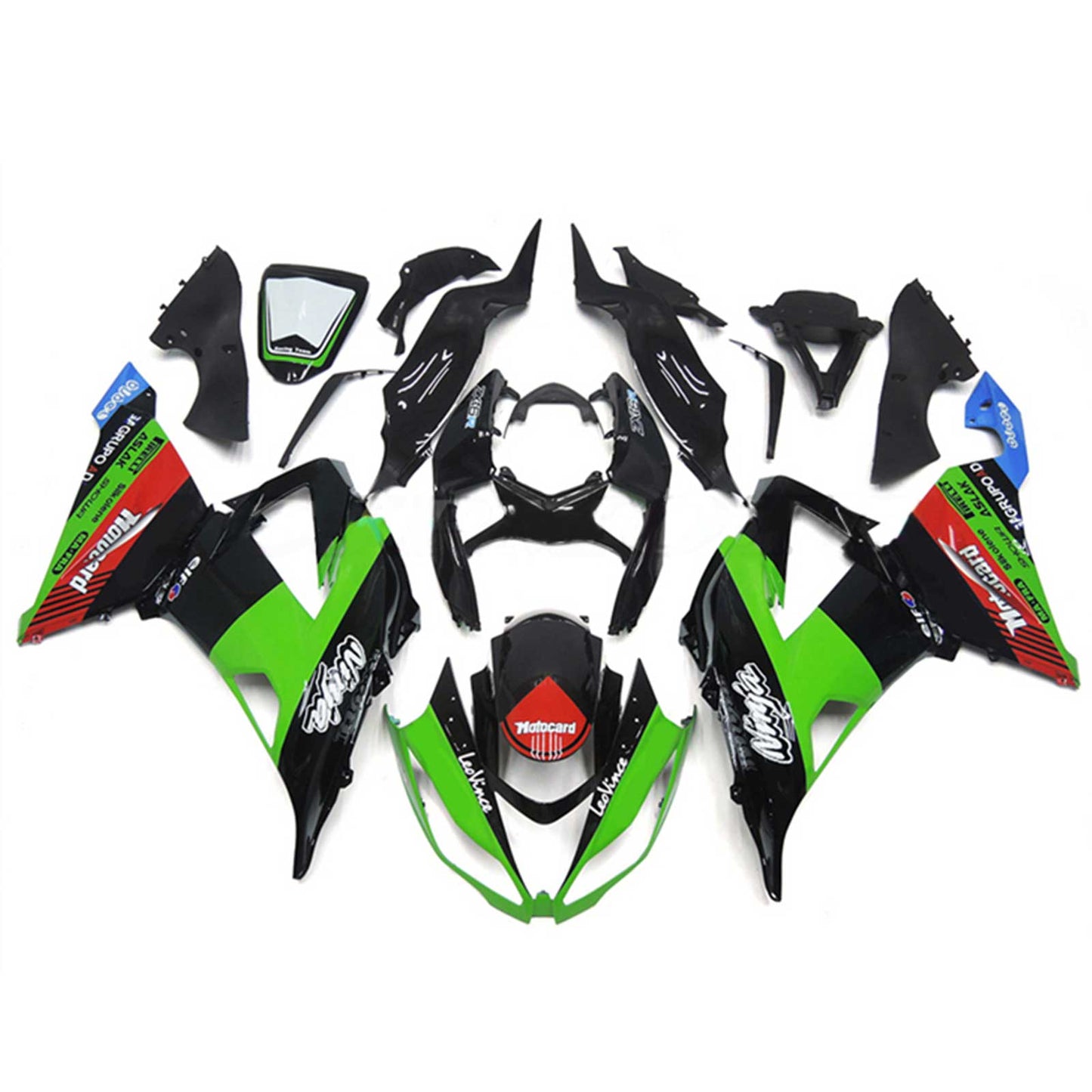 2013-2018 Kawasaki ZX6R 636 Injection Fairing Kit Bodywork Plastic ABS#127