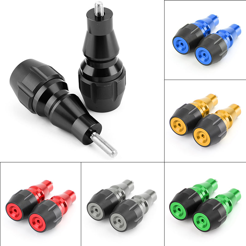 CNC Aluminum Alloy Motorcycle Frame Sliders Crash Pads Protectors Spools BLK
