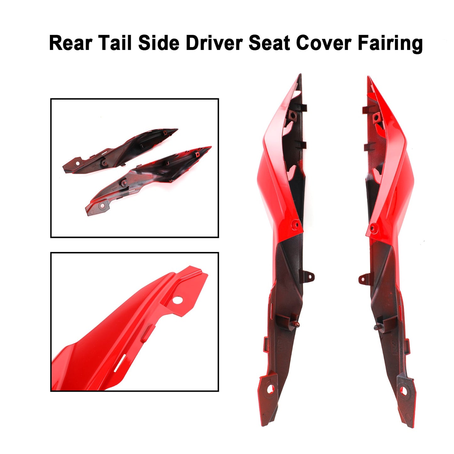 Rear Tail Side Driver Seat Cover Fairing For Suzuki GSX-S750 2017-2021 Black