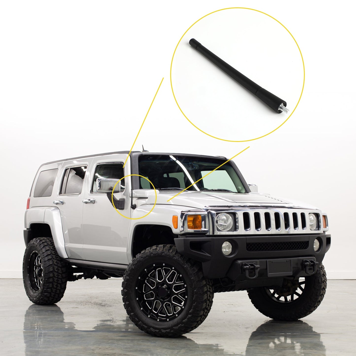 7" Short Antenna Mast Radio AM/FM For Hummer H3 2006-2010