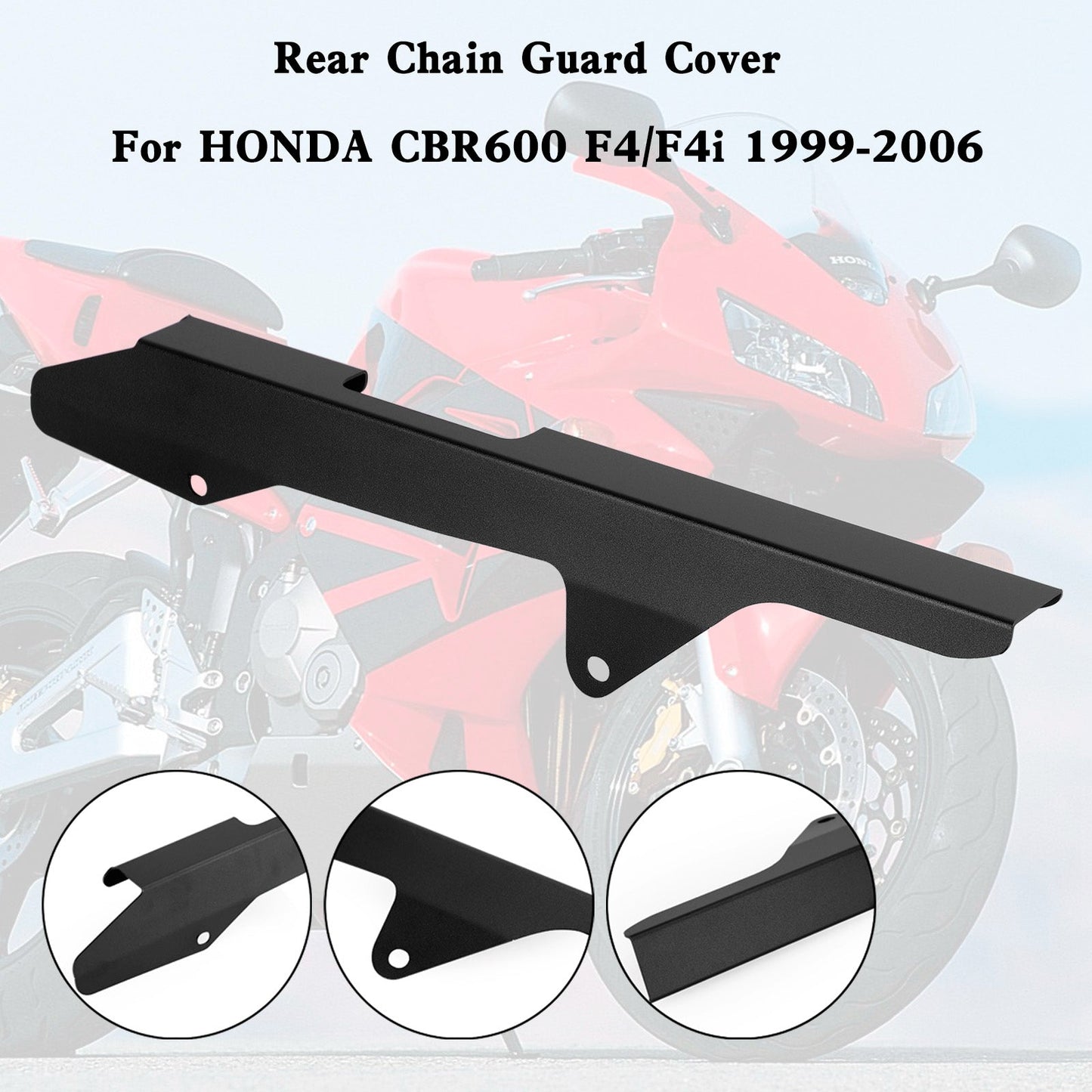 Sprocket Chain Guard Protector Cover For HONDA CBR 600 F4 F4i 1999-2006 Black