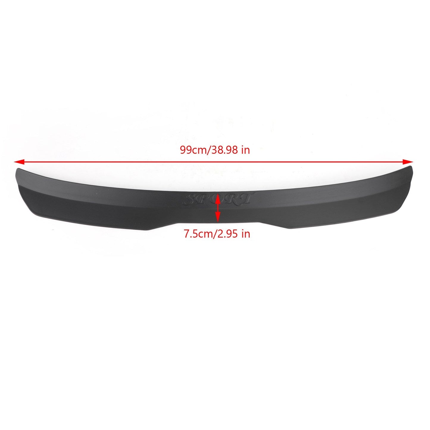 2014-2018 Volkswagen VW Golf 7 MK7 7.5 GTI R Black Rear Roof Spoiler Wing