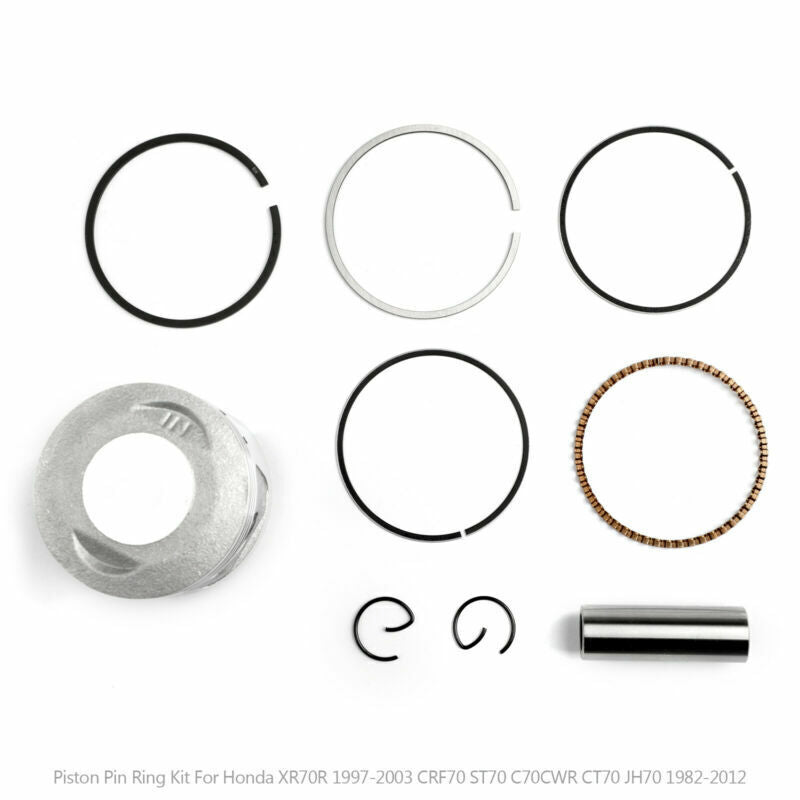 Size CT70 XR70R Piston Kit Honda For 47.25mm C70CWR Bore 1997-12 UK +0.25 CRF70F