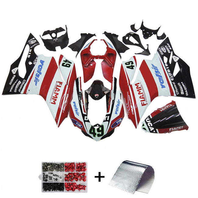 2012-2015 Ducati 1199 899 Injection Fairing Kit Bodywork Plastic ABS#122