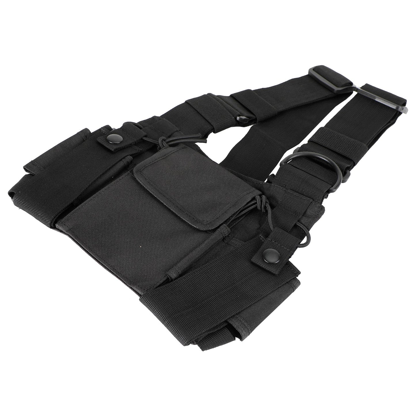 New Tactical Bilateral Chest Harness Bag for Field Operations Radio Universal