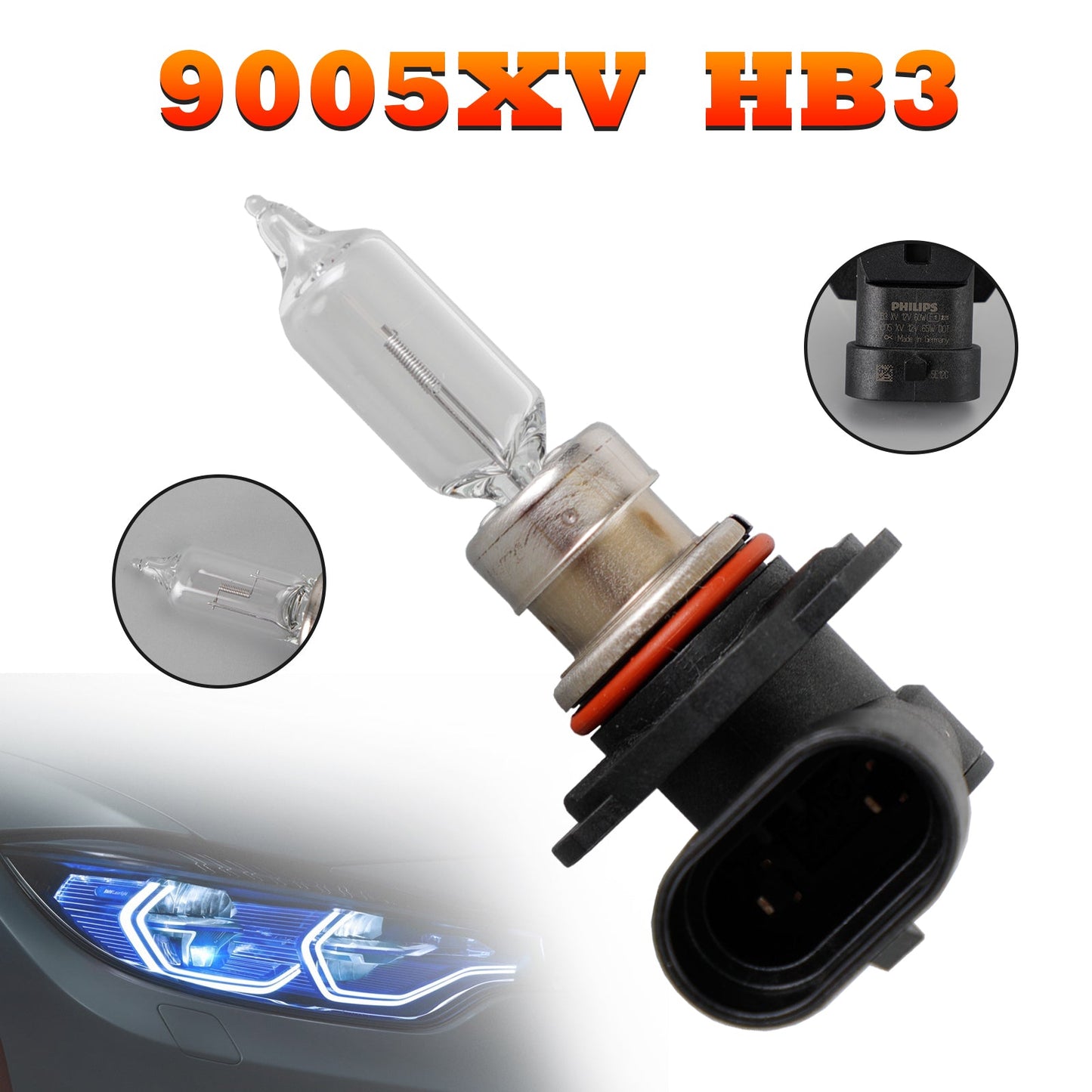 For Philips 9005XV X-tremeVision Headlight HB3 12V60W +100% +35M