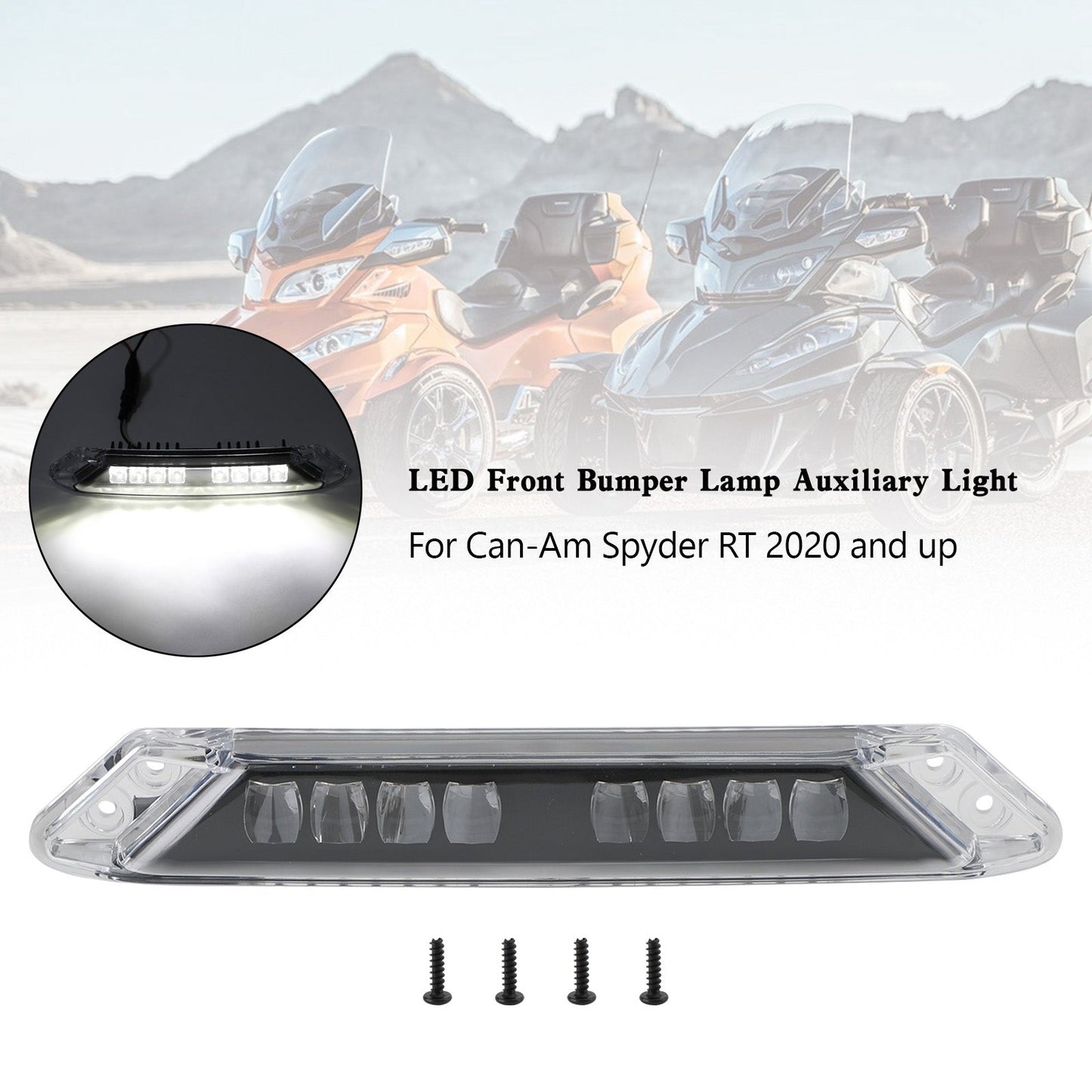 Can-Am Spyder RT 2020-2023 LED 219400991 Front Bumper Lamp Auxiliary Light