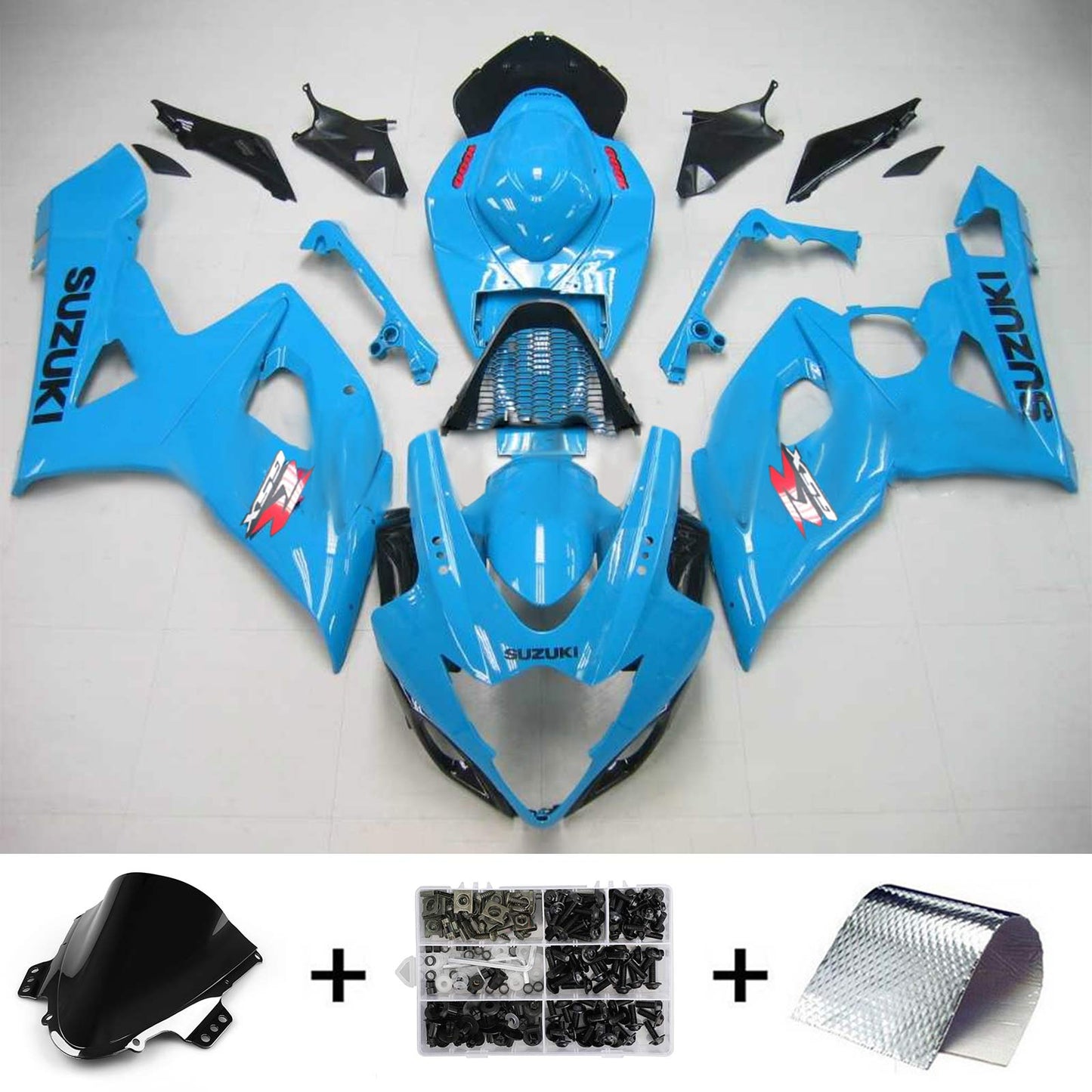 2005-2006 Suzuki GSXR1000 K5 Amotopart Injection Fairing Kit Bodywork Plastic ABS #126