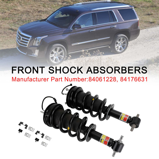 Pair Front Shock Absorber Strut Assys for Chevy Tahoe Suburban Magnetic 84176631