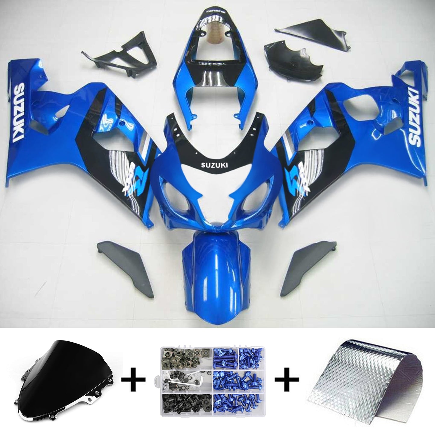 2004-2005 Suzuki GSXR 600/750 K4 Amotopart Injection Fairing Kit Bodywork Plastic ABS #133