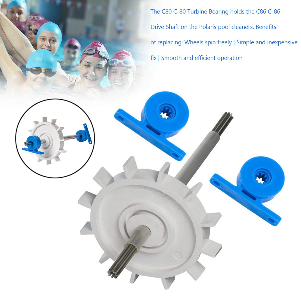 2 Pack Turbine Bearing Drive Shaft For Polaris Pool Cleaner 180/280 C80 C86