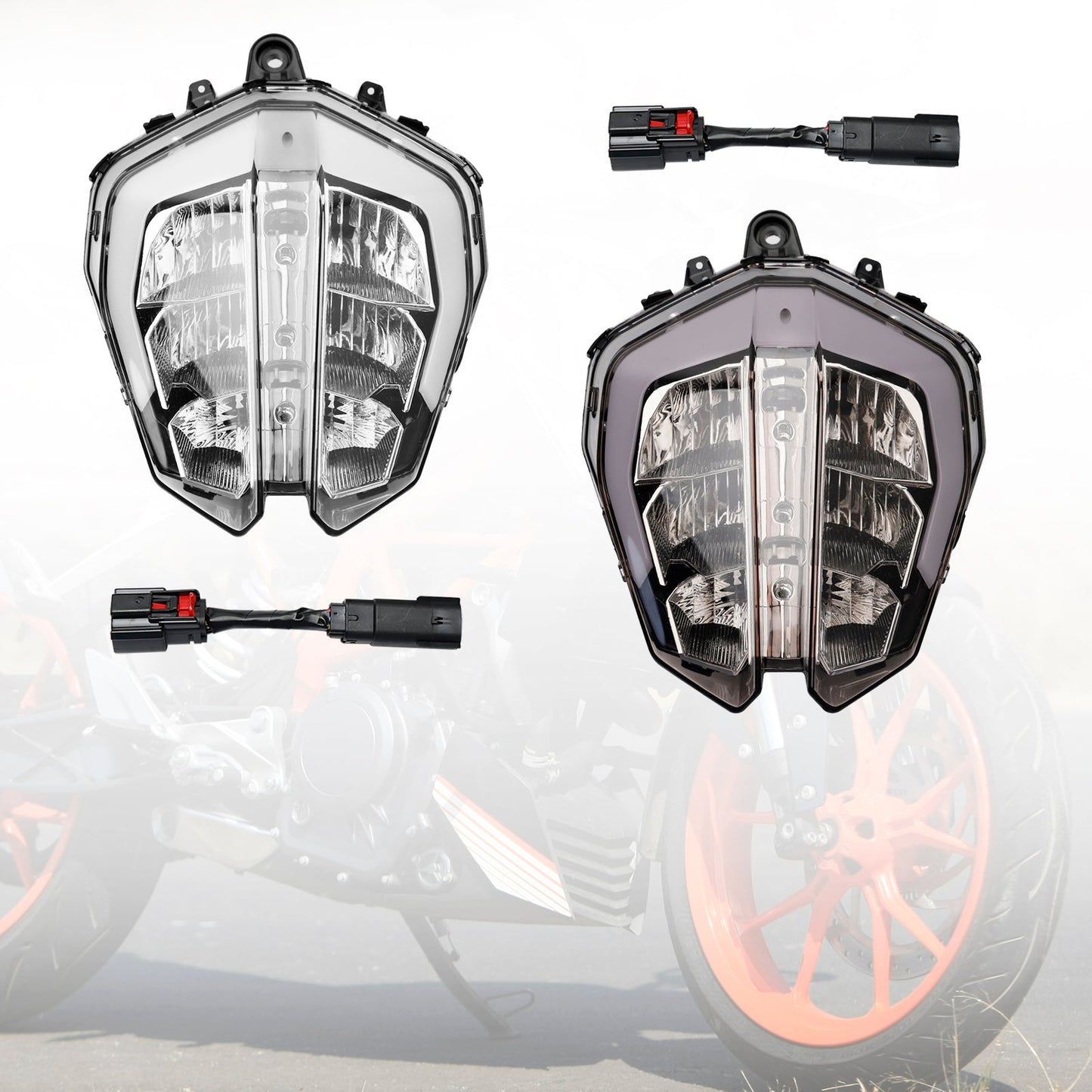 KTM Duke 390 2018-2019 Headlamp Headlight Guard Protector Grill Led Plastic