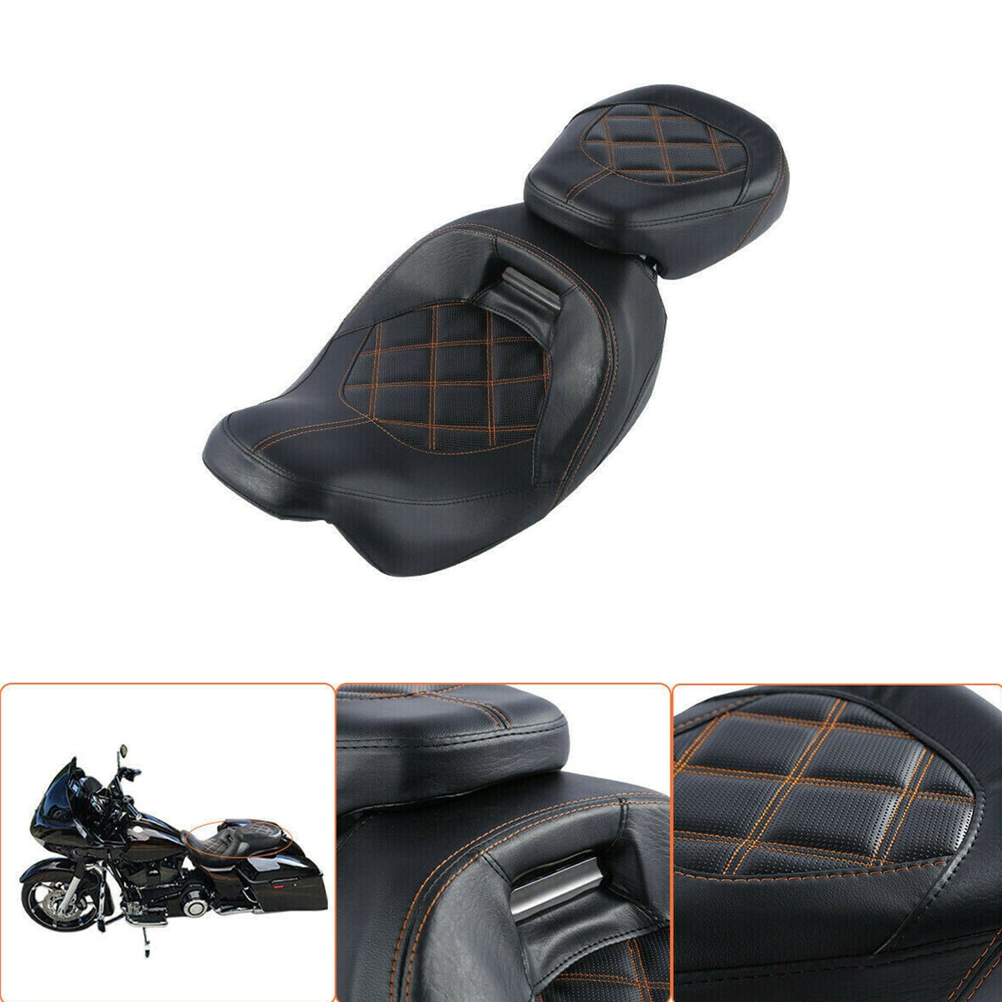 Driver Passenger Seat Fit For Harley Cvo Touring Road Glide Fltr 2009-2021 2020