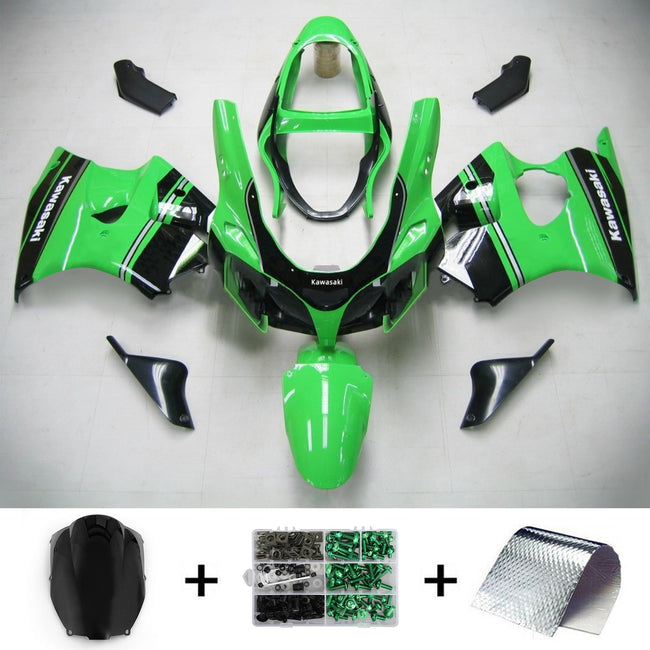 2000-2002 Kawasaki ZX6R 636 Kawasaki ZZR600 2005-2008 Amotopart Injection Fairing Kit Bodywork Plastic ABS #101