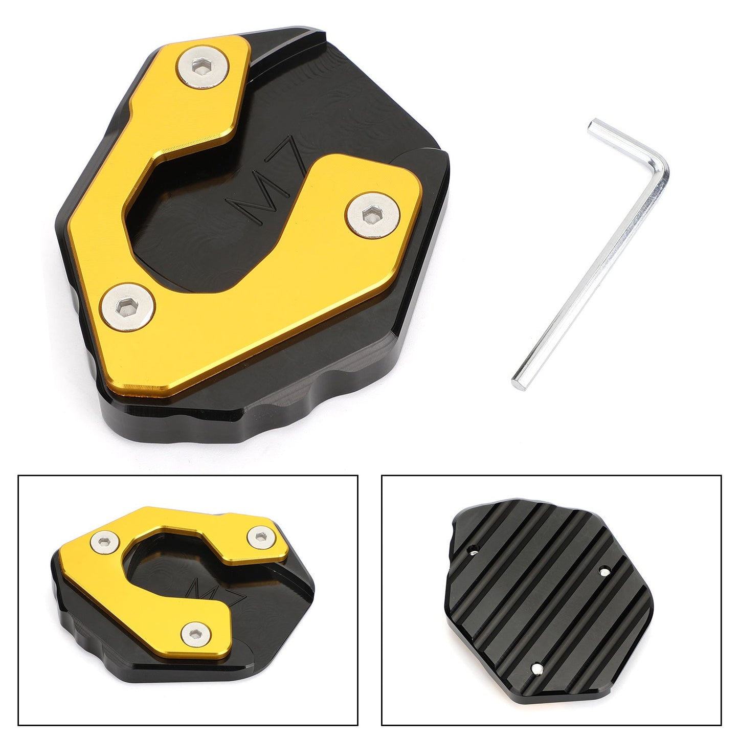 Side Stand Extension Kickstand Enlarger Plate For Yamaha MT-07 FZ-07