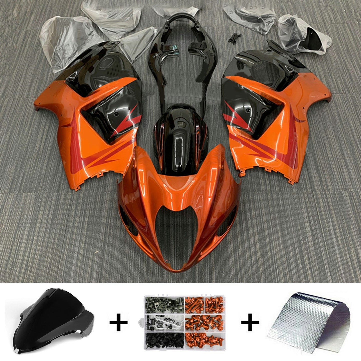 1999-2007 Suzuki Hayabusa GSX1300R Injection Fairing Kit Bodywork Plastic ABS#141