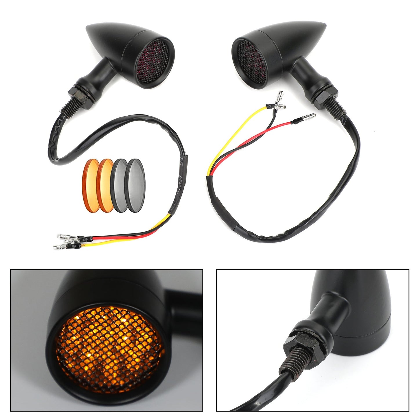 M10 Universal Motorcycle Turn Signal Light Indicators Blinker Lamp