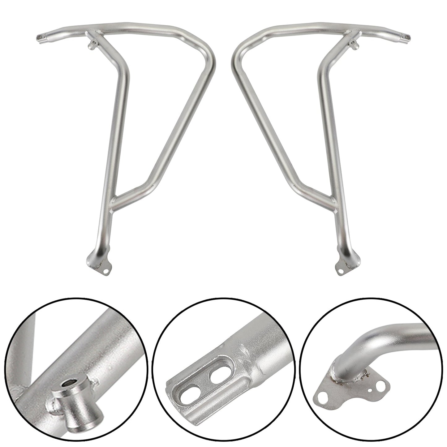 Upper Engine Guard Frame Crash Bar Steel Silver For Honda Crf 1100L Adv 20+ 22