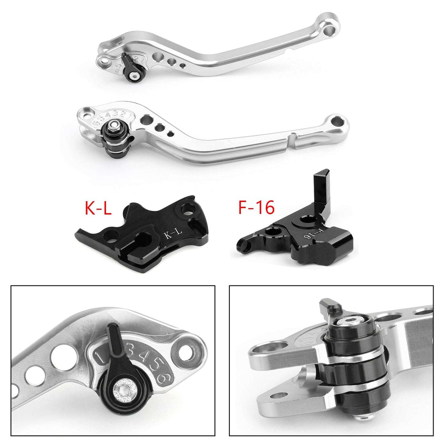 Long Clutch Brake Lever For KTM 390 2019 Silver Generic