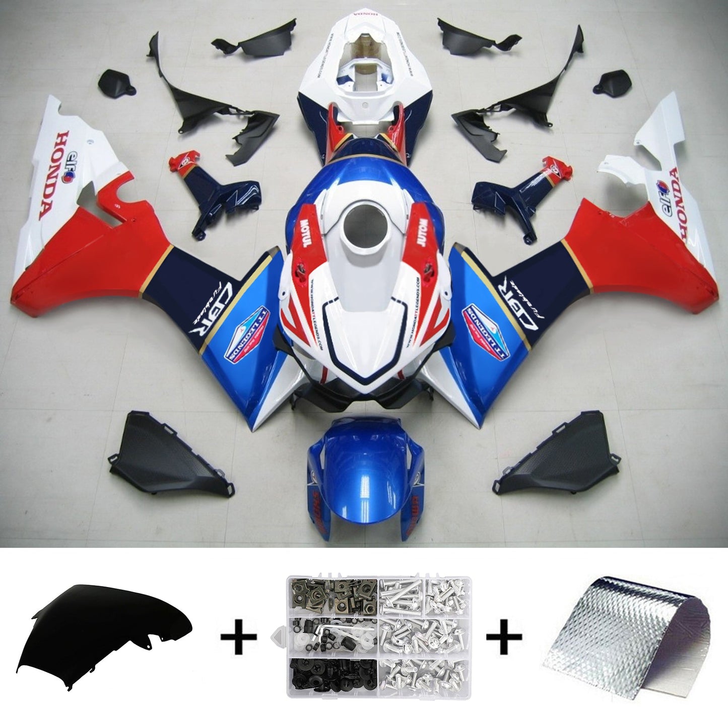 2020-2022 Honda CBR1000RR-R Amotopart Injection Fairing Kit Bodywork Plastic ABS #117