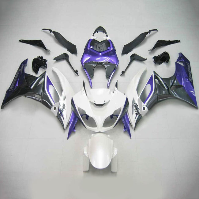 2009-2012 Kawasaki ZX6R 636 Amotopart Injection Fairing Kit Bodywork Plastic ABS #105