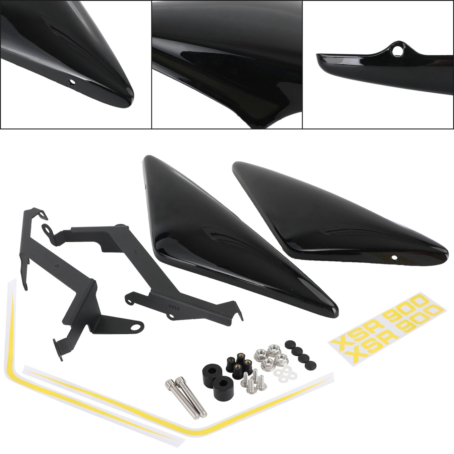 Tail Side Driver Seat Frame Cover Fairing For Yamaha XSR 900 2016-2021 Black