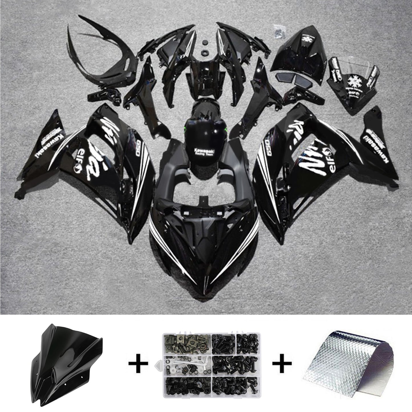 2017-2019 Kawasaki ER6F/Ninja650R Injection Fairing Kit Bodywork Plastic ABS#107